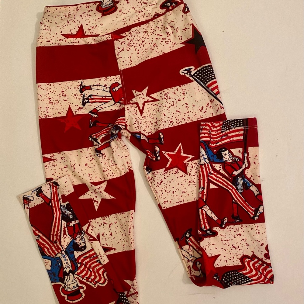 Lularoe TWEEN Americana 4th of July Leggings